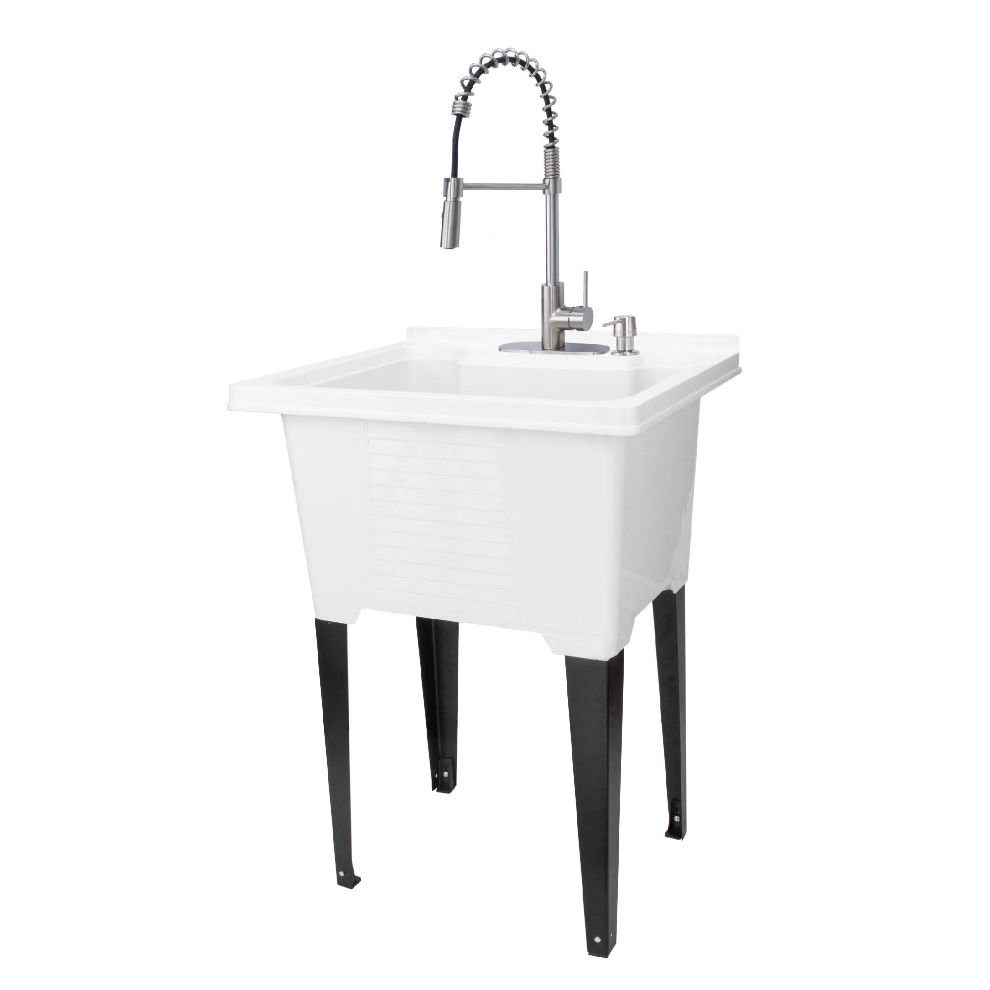 Quantex トップ Utility sink ホワイト 壁付けシンク