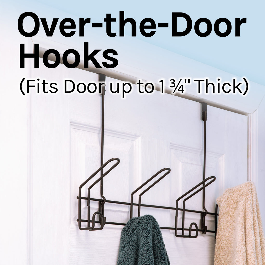 over-the-door hooks 3-piece set