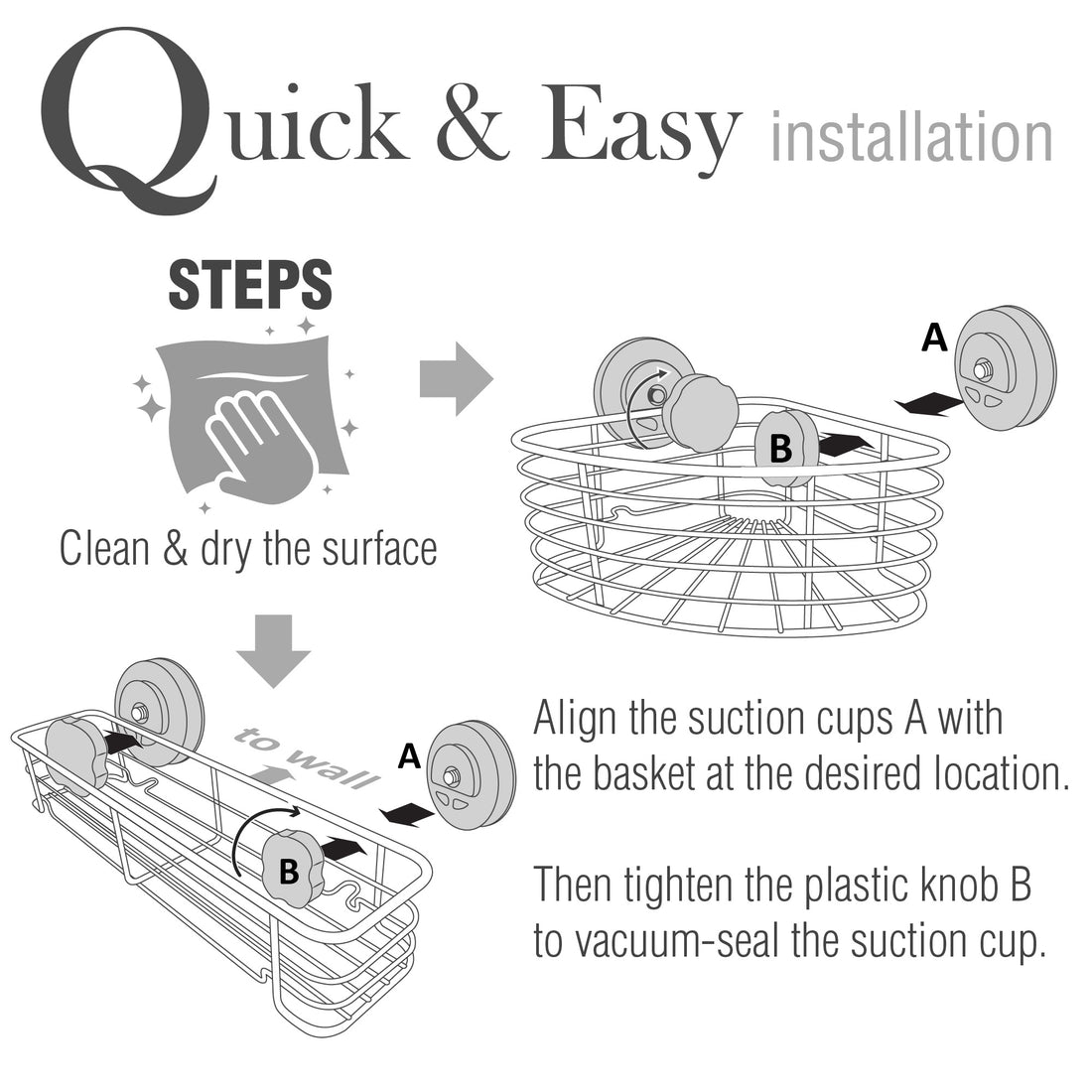 Wayfair Basics® Plastic Suction Cup Basket Caddy & Reviews