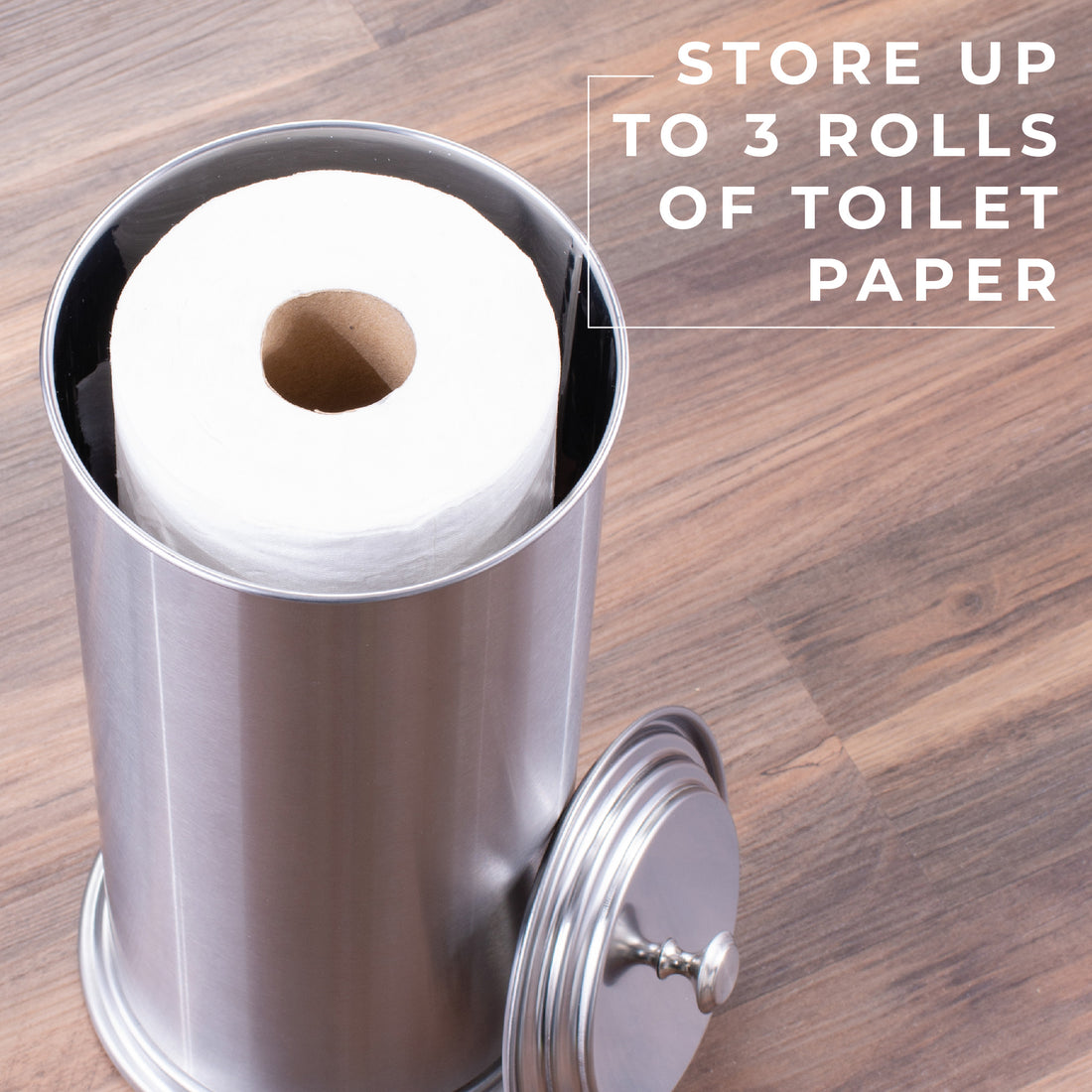 Topsky Toilet Paper Roll Holder Stand Extra Toilet Paper Holder Storage for  3